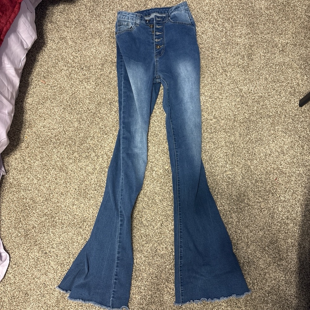 Women's Blue Flare Jeans